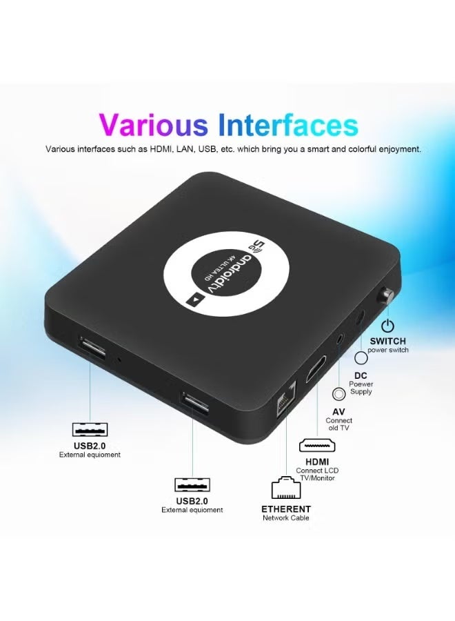 Next-Gen 4K Android TV Box with Smart Voice Remote, Fast Dual-Band 5G WiFi, Ultra-Smooth Streaming, HDMI Cable Included, Easy Setup – Black - Image 4